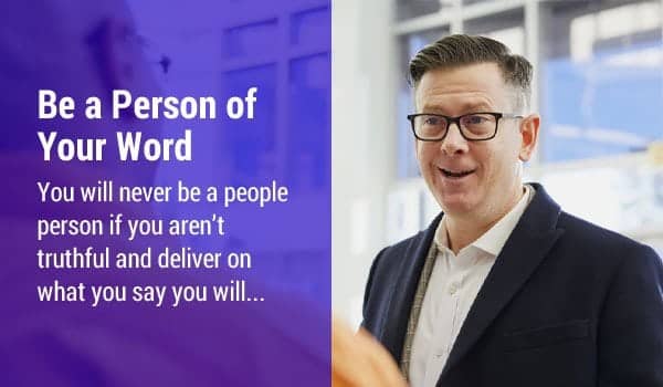 Be a Person of Your Word